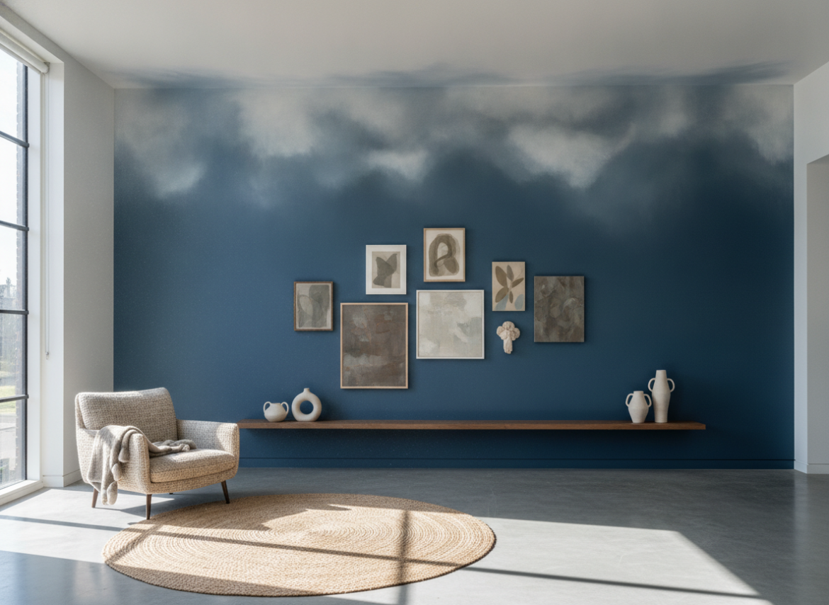 Cloud capping toepassen voor een zachte overgang muur-plafond